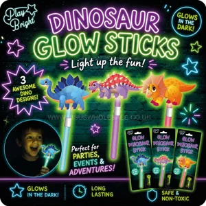 24 x Dinosaur Glow Sticks