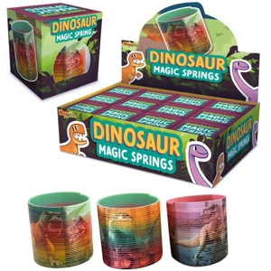 12 x Dinosaur Magic Springs 6.5cm