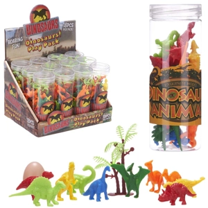 12 x Dinosaur Playset Tubes