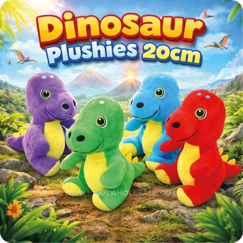 12 x Dinosaur Plushies 20cm
