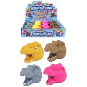 12 x Squishy Bead Dinosaur Heads