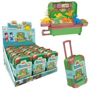 12 x Dinosaur Suitcase Playsets