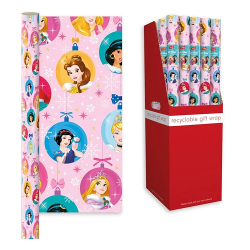 50 x Disney Princess Christmas Gift Wrap Rolls 2m