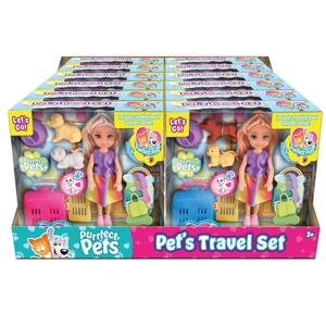 12 x Doll & Pet Travel Playset