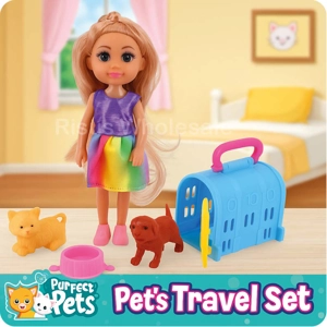 12 x Doll & Pet Travel Playset