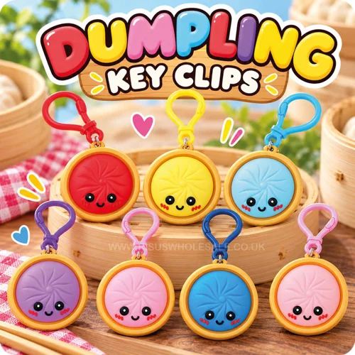 72 x Bao Bun Keyclips 4cm