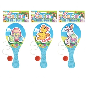 24 x Easter Wooden Paddle Bats