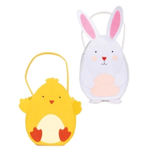 12 x Felt Easter Character Bags