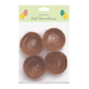 12 x Easter Nest Decorations 4pk