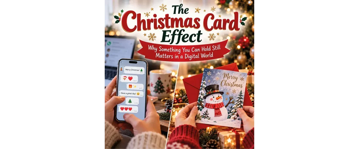 The Christmas Card Effect: Why Something You Can Hold Still Matters in a Digital World