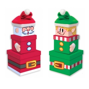 2 x Nesting Christmas Gift Boxes