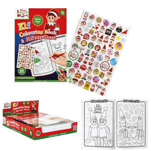 16 x Elf Colouring Books With Stickers