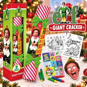 12 x Elf Giant Christmas Crackers 55cm