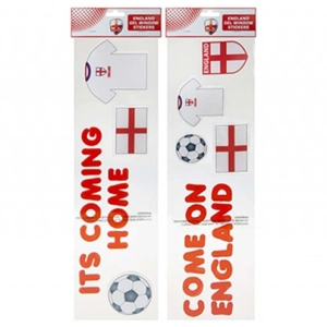 24 x England Gel Window Stickers