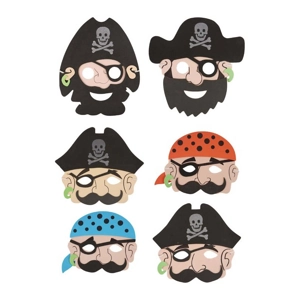 24 x Foam Pirate Masks