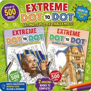 12 x Extreme Dot To Dot Puzzle Books