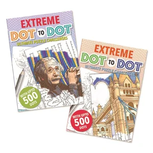 12 x Extreme Dot To Dot Puzzle Books