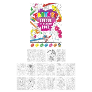 48 x Fantasy A6 Colour By Numbers Books