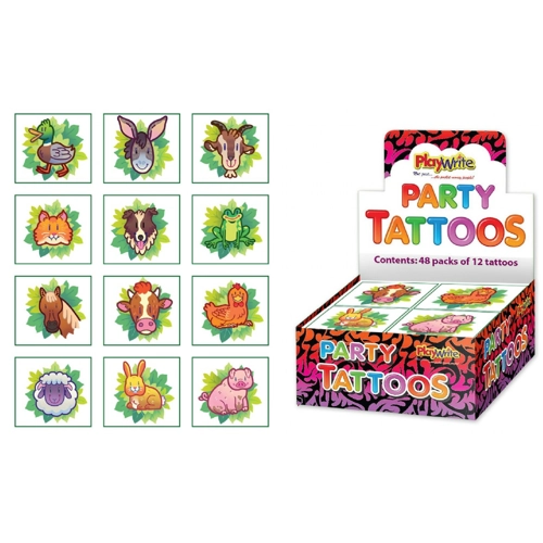 576 x Farm Animal Tattoos