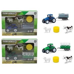 12 x Farm 5pc Tractor & Animal Playset