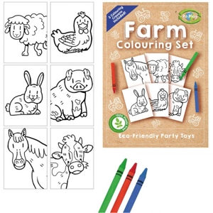 60 x Eco Farm A6 Colouring Sets