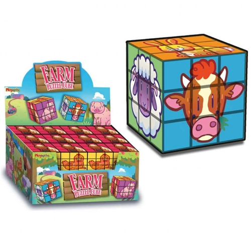 24 x Farm Animal Puzzle Cubes