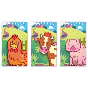 120 x Farm Animal Notebooks