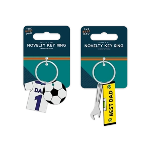 24 x Father's Day Novelty Keyrings