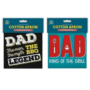12 x Fathers Day Cotton Aprons