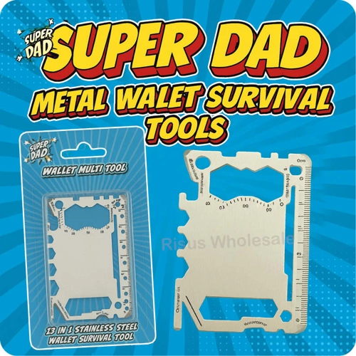 24 x Superdad Metal Wallet Tools