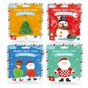 12 x Festive Christmas Craft Bags