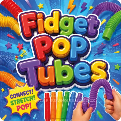 12 x Fidget Pop Tubes 15cm