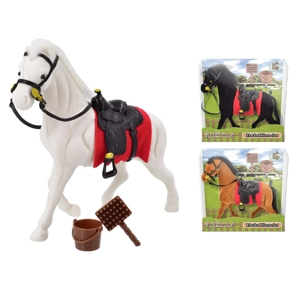 12 x Flocked Horse Playsets