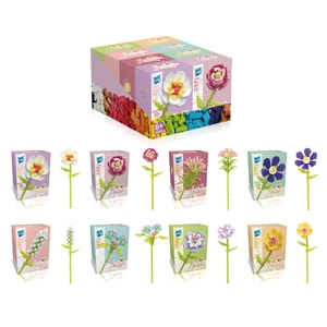 8 x Flower Building Brick Kits - Series B