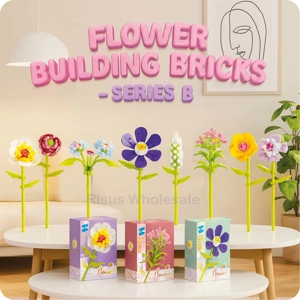 8 x Flower Building Brick Kits - Series B
