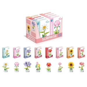 8 x Flower Building Brick Kits - Series C