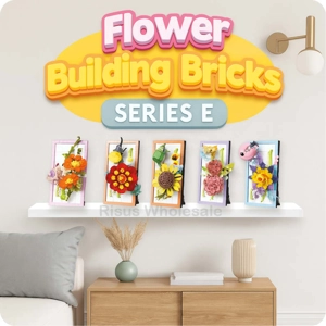 8 x Flower Building Brick Kits - Series E