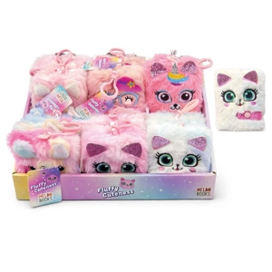 24 x Fluffy Kawaii Notebooks with Keyclip