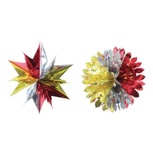24 x Christmas Foil Starbursts