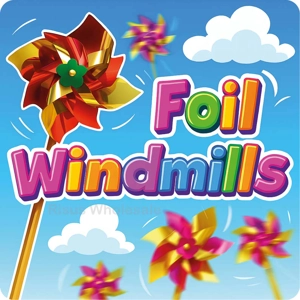 36 x Foil Windmills
