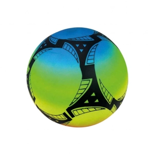 12 x Football Neon Rainbow PVC Balls 9