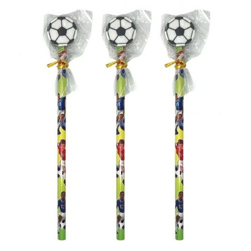 24 x Football Pencils With Eraser Tops