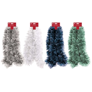 12 x Chunky Forest Frost Tinsel 2m