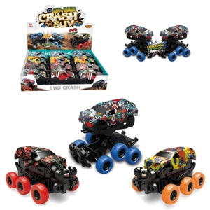 12 x Friction Crash Monster Trucks