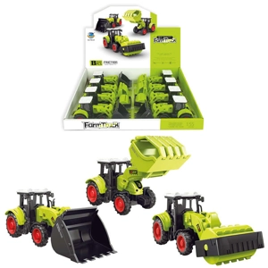 8 x Friction Farm Tractors With Attachment