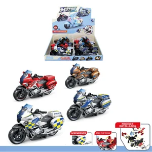 8 x Friction Take Apart Emergency Motorcycles