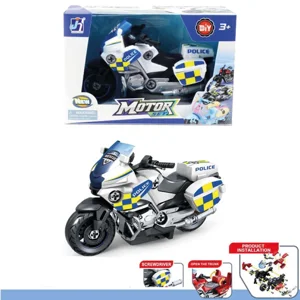 6 x Police Rescue Friction Take Apart Bikes