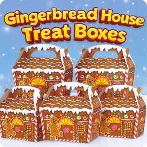 100 Gingerbread House Treat Boxes