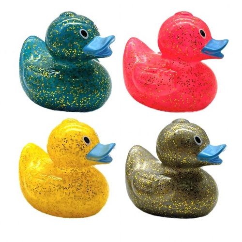 12 x Glitter Ducks 5cm