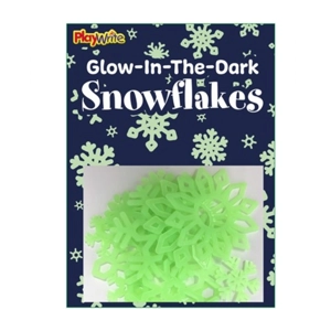 24 x Glow In The Dark Snowflakes